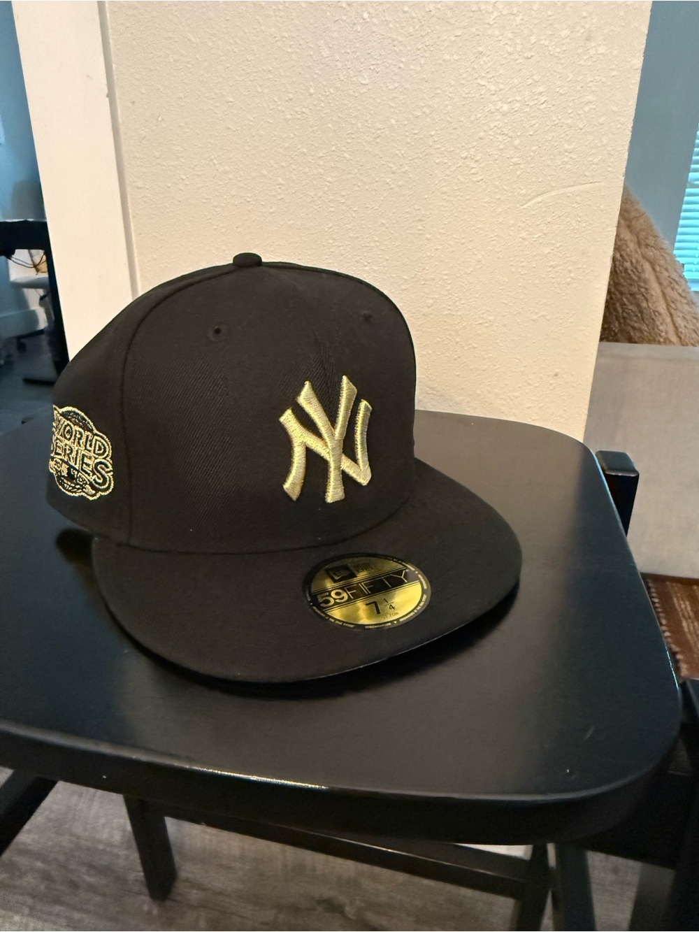New York Yankees Black & Gold Fitted Baseball Cap